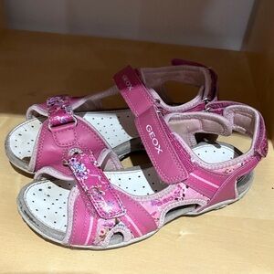 Geox Kids Floral Pink Sandals